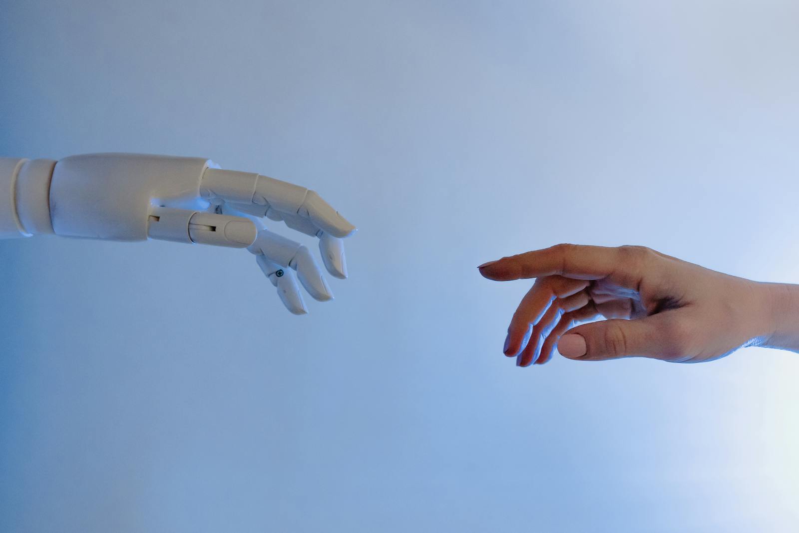 Abstract blue technology visualization representing AI-powered home guidance